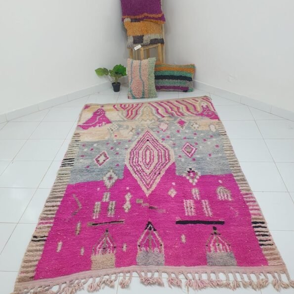 KENAN | 8'3x5'3 Ft | 2,54x1,61 m | Moroccan Colorful Rug | 100% wool handmade - Image 2