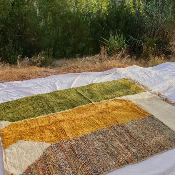 KERDY | 7'5x5'7 Ft | 2,3x1,7 m | Moroccan Beni Ourain Rug | 100% wool handmade - Image 7