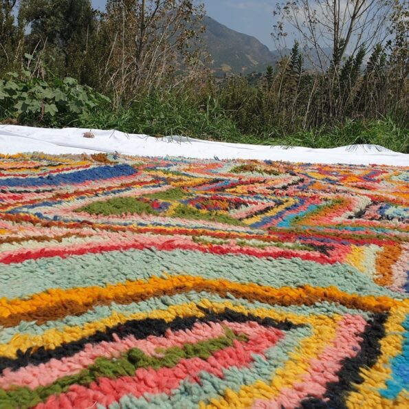 KERKUR | 8x5 Ft | 2,5x1,5 m | Moroccan Colorful Rug | 100% wool handmade - Image 6