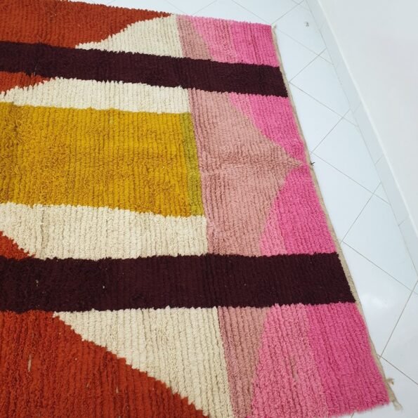 KRIBI | 10x8 ft | 3x2,5 m | Moroccan Colorful Rug | 100% wool handmade - Image 2