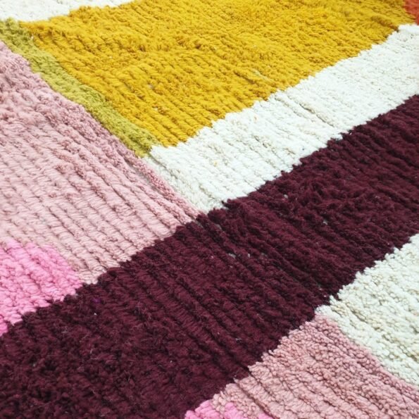 KRIBI | 10x8 ft | 3x2,5 m | Moroccan Colorful Rug | 100% wool handmade - Image 3