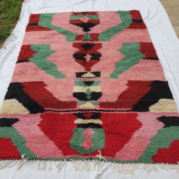 KUSAILA | 11x7 Ft | 3x2 m | Moroccan Beni Ourain Rug | 100% wool handmade - Image 4