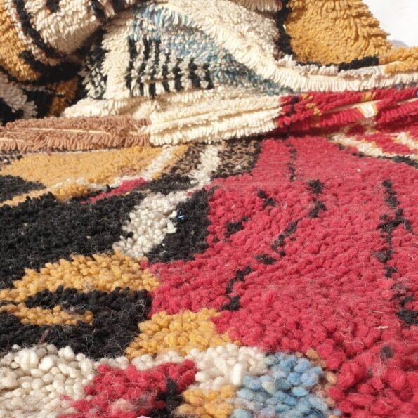 LAAZIZA | 8'8x5 Ft | 2,70x1,60 m | Moroccan Colorful Rug | 100% wool handmade - Image 6