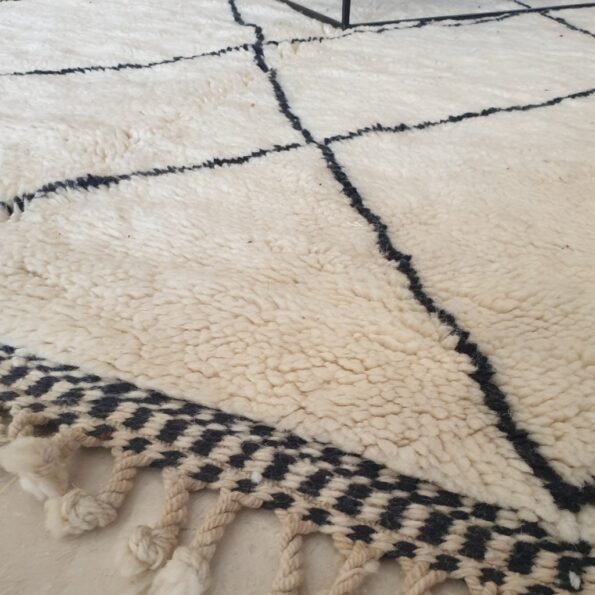LACY | 10x7'4 Ft | 3,06x2,27 m | Moroccan Beni Mrirt Rug | 100% wool handmade - Image 6