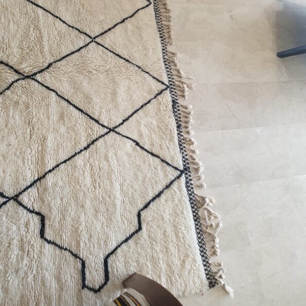 LACY | 10x7'4 Ft | 3,06x2,27 m | Moroccan Beni Mrirt Rug | 100% wool handmade - Image 3