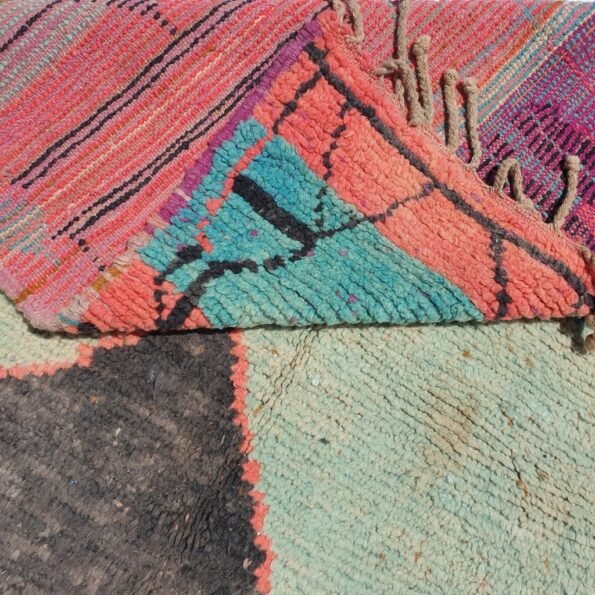 LAJAF | 7'1x4'9 Ft | 216x150 cm | Moroccan Colorful Rug | 100% wool handmade - Image 5