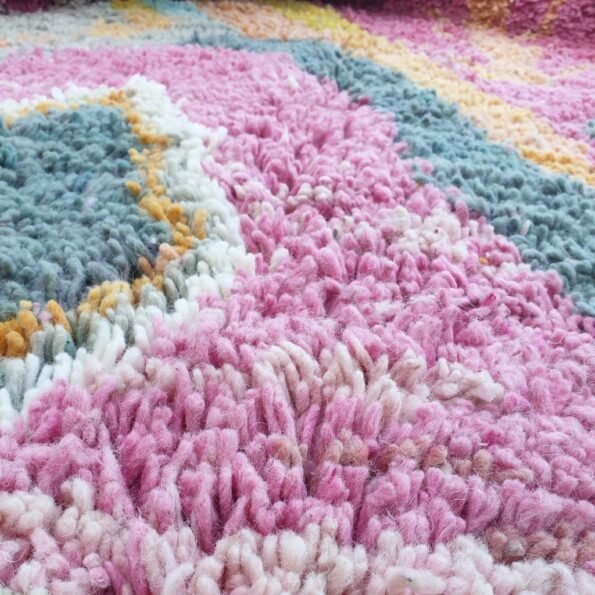 LAKT | 9'5x6'4 Ft | 3x2 m | Moroccan Colorful Rug | 100% wool handmade - Image 6