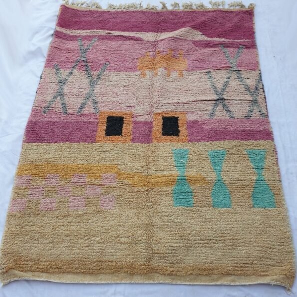 LAY | 7x9'4 Ft | 285x213 cm | Moroccan Colorful Rug | 100% wool handmade - Image 4