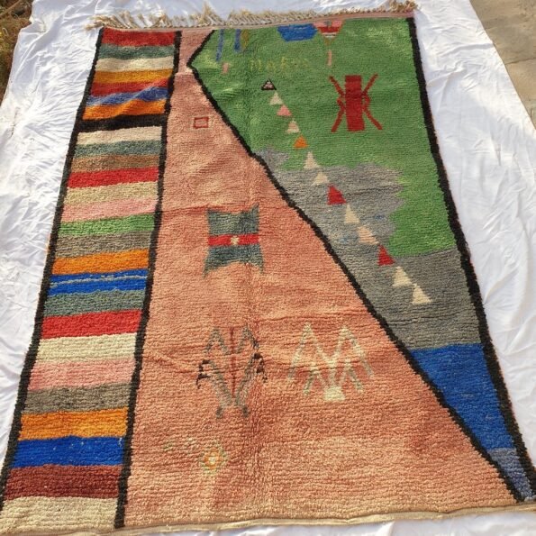 MAROC | 9'7x6'6 Ft | 3x2 m | Moroccan Colorful Rug | 100% wool handmade - Image 4