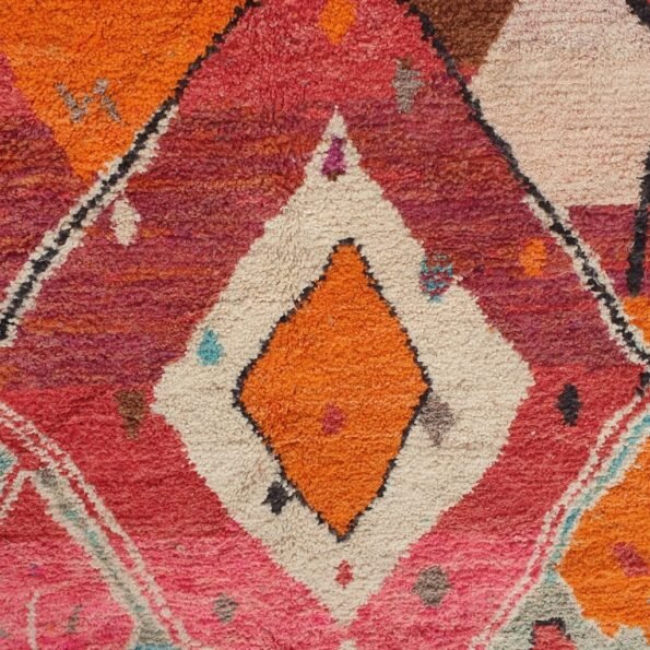 MENSSI | 9'5x6'5 Ft | 3x2 m | Moroccan Colorful Rug | 100% wool handmade - Image 8