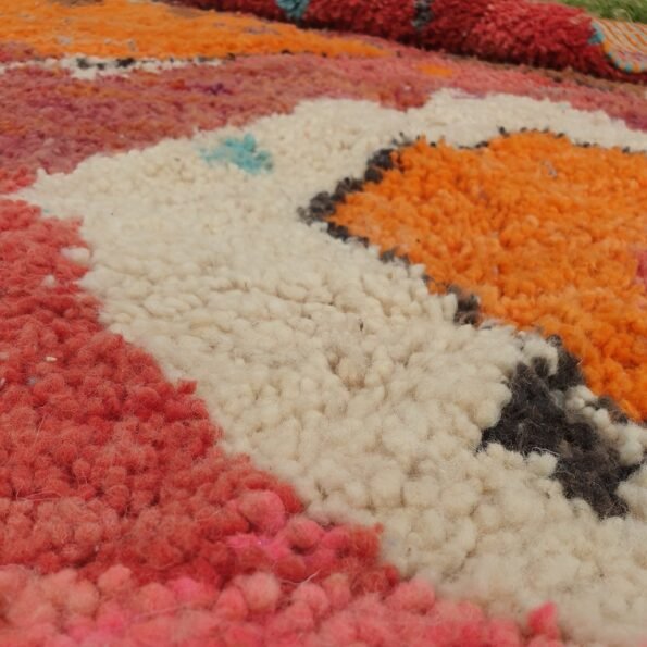 MENSSI | 9'5x6'5 Ft | 3x2 m | Moroccan Colorful Rug | 100% wool handmade - Image 5