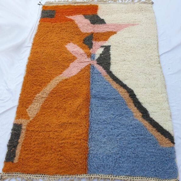 MIGNA | 11x7'4 Ft | 3,34x2,25 m | Moroccan Beni Ourain Rug | 100% wool handmade - Image 4