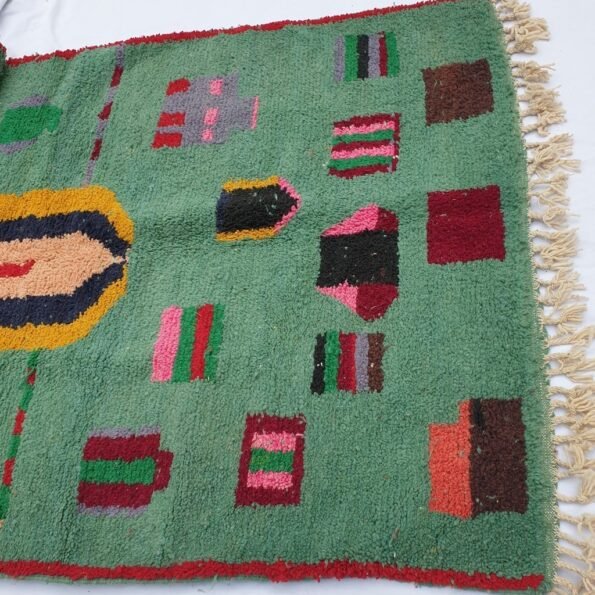 MIMUSH | 8'5x5 Ft | 2,5x1,5 m | Moroccan Colorful Rug | 100% wool handmade - Image 2