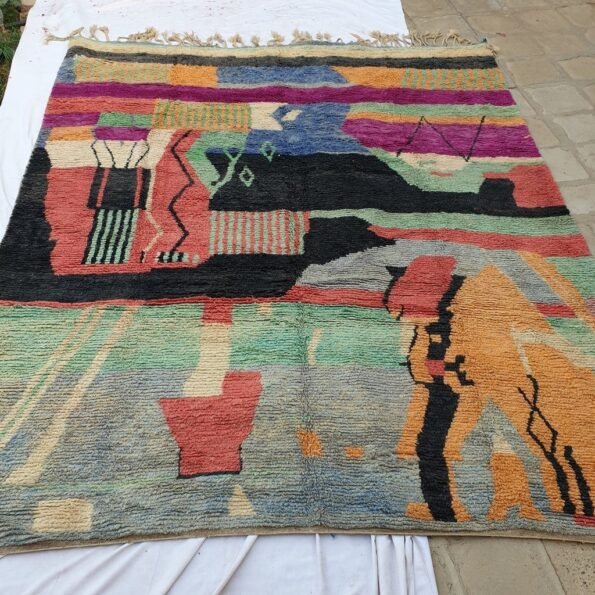 MIRAL | Boujaad Rug 12'7x10'5 Ft | 386x320 CM | 100% wool handmade in Morocco - Image 4