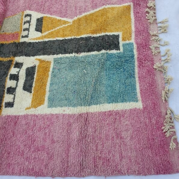 MKITA | 9'4x6'4 Ft | 285x195 cm | Moroccan Colorful Rug | 100% wool handmade - Image 2