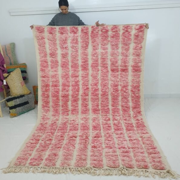 Moroccan Beni Ourain Rug | BAGHRIR | 9'5" x 6'5" Ft | 2,9x2 m | 100% wool handmade