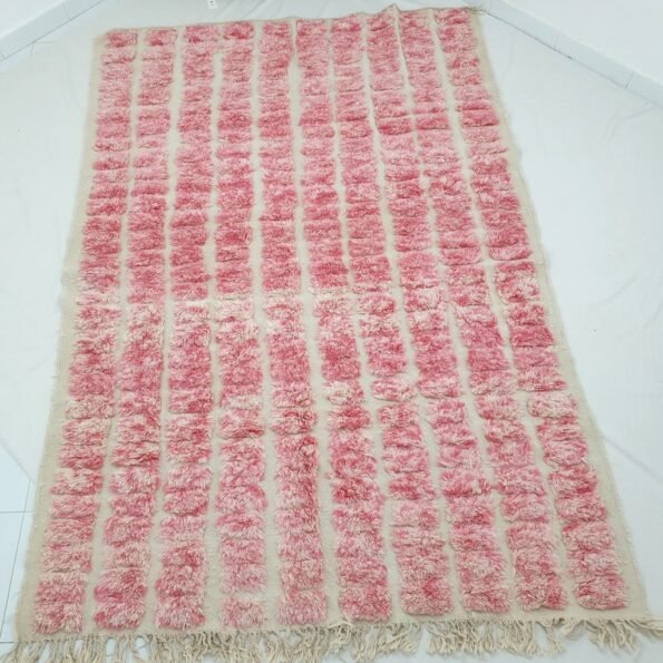 Moroccan Beni Ourain Rug | BAGHRIR | 9'5" x 6'5" Ft | 2,9x2 m | 100% wool handmade - Image 6