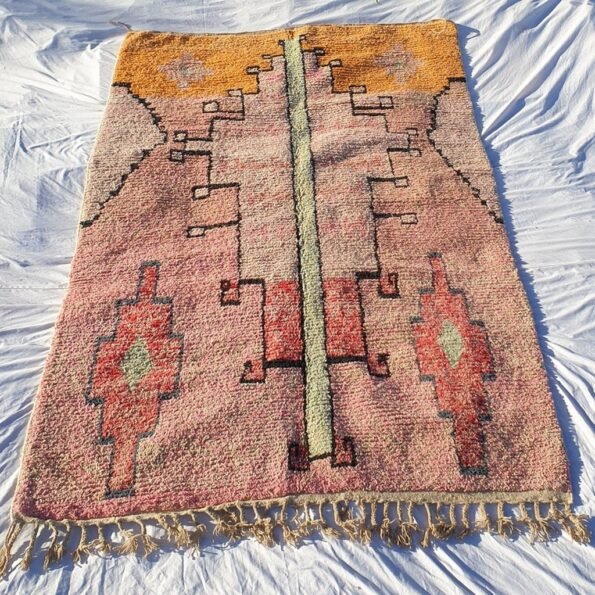 MOROCCAN BOUJAAD RUG | Moroccan Berber Rug | Colorful Rug Moroccan Carpet | Authentic Handmade Berber Bedroom Rugs | 9'4x5'9 Ft | 2,85x1,81m - Image 5