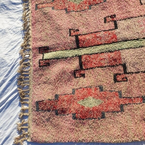 MOROCCAN BOUJAAD RUG | Moroccan Berber Rug | Colorful Rug Moroccan Carpet | Authentic Handmade Berber Bedroom Rugs | 9'4x5'9 Ft | 2,85x1,81m - Image 8