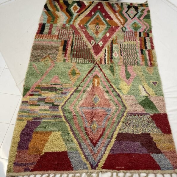 Moroccan Rug Boujaad | 9'7x6'4 Ft | 3x2 m | RAHBA | 100% wool handmade - Image 5