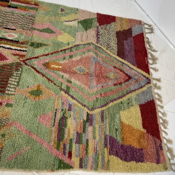 Moroccan Rug Boujaad | 9'7x6'4 Ft | 3x2 m | RAHBA | 100% wool handmade - Image 3