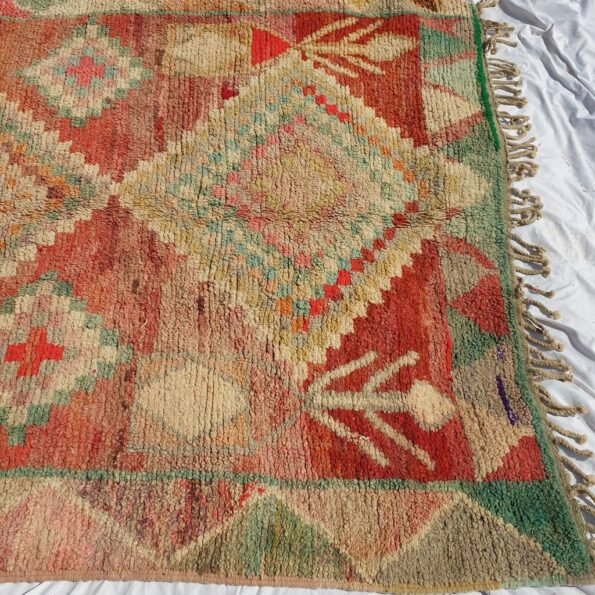 Moroccan Rug Boujaad Colorful Living room carpet | 10'x6'2 Ft | 305x190 cm | TAKID | 100% wool handmade - Image 3