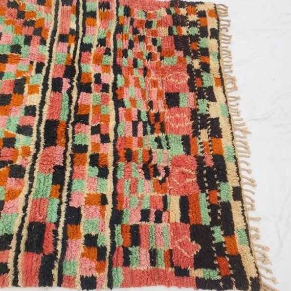 Moroccan Rug Colorful living room Boujaad | 10x8 Ft | 3,2x2,40 m | SAFYA | 100% wool handmade - Image 3