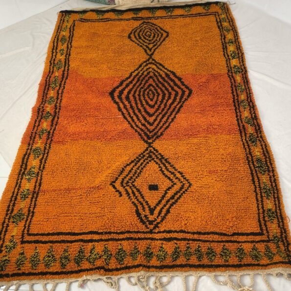 Moroccan Rug Orange Boujaad | 10'5x6'9 Ft | 3,2x2,1 m | ORARDA| 100% wool handmade - Image 5