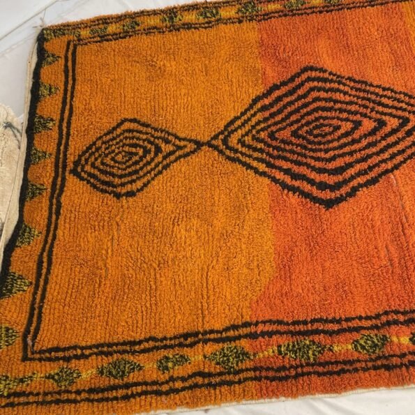 Moroccan Rug Orange Boujaad | 10'5x6'9 Ft | 3,2x2,1 m | ORARDA| 100% wool handmade - Image 8