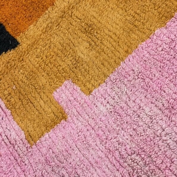 Moroccan Rug Pink Orange Boujaad | 9'5x6'5 Ft | 2,9x2 m | BIDOUH | 100% wool handmade - Image 4