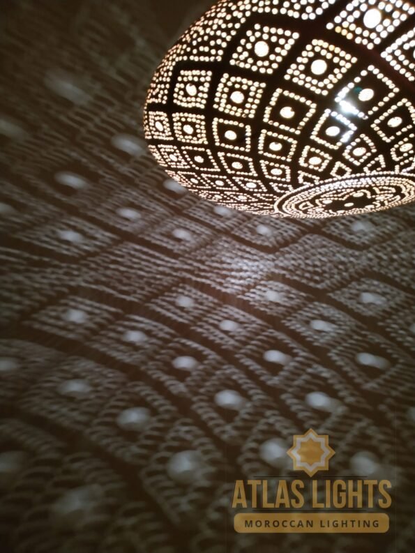 Moroccan Hanging Lantern Chandelier Lights - Image 4