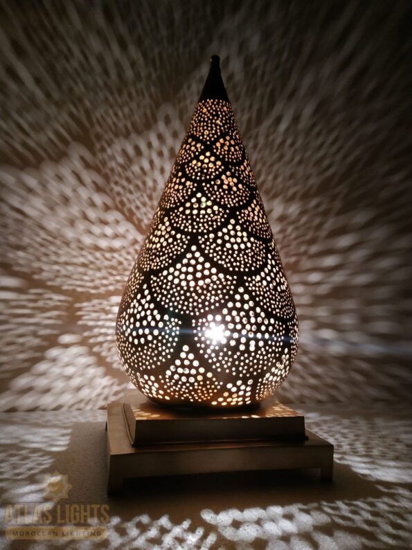 Moroccan Table Lantern Lamp Brass Lighting