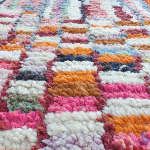 MOURI Runner | 8'2x2'4 Ft | 2,50x0,74 m | Moroccan Colorful Rug | 100% wool handmade - Image 3