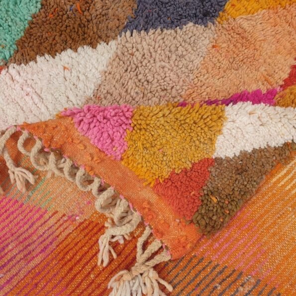 MULAB | 8'5x5 Ft | 2,5x1,5 m | Moroccan Colorful Rug | 100% wool handmade - Image 5