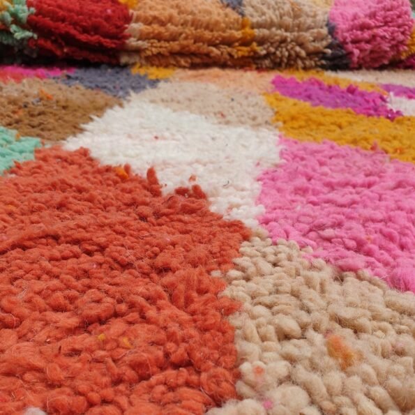 MULAB | 8'5x5 Ft | 2,5x1,5 m | Moroccan Colorful Rug | 100% wool handmade - Image 3