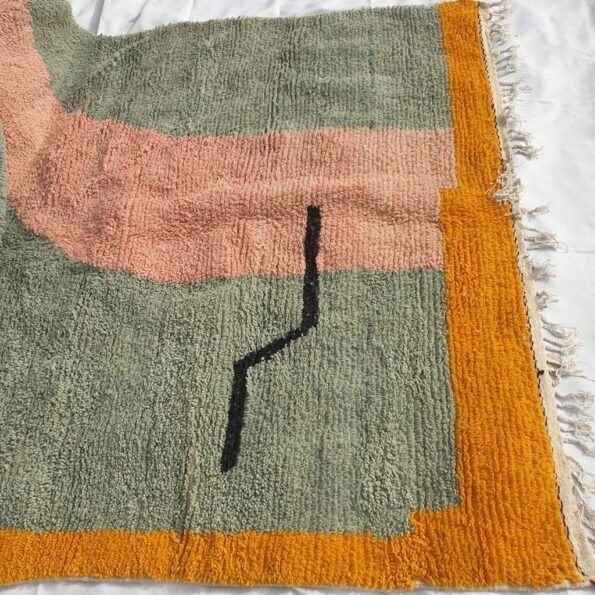 NAWRA | 10'4x6'6 Ft | 3,17x2,00 m | Moroccan Beni Ourain Rug | 100% wool handmade - Image 2