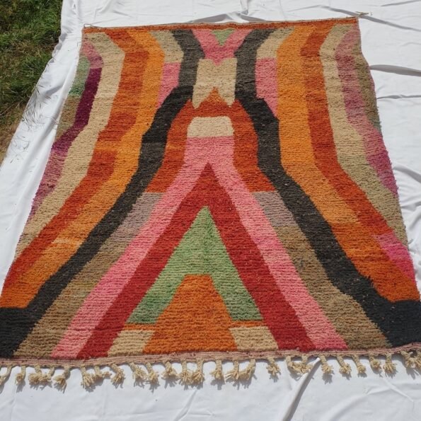 NUMADYA | 9'5x6'5 Ft | 3x2 m | Moroccan Colorful Rug | 100% wool handmade - Image 4