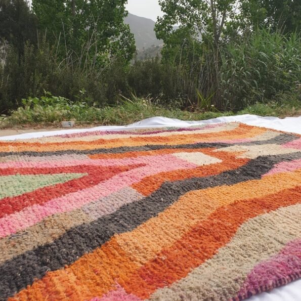 NUMADYA | 9'5x6'5 Ft | 3x2 m | Moroccan Colorful Rug | 100% wool handmade - Image 6