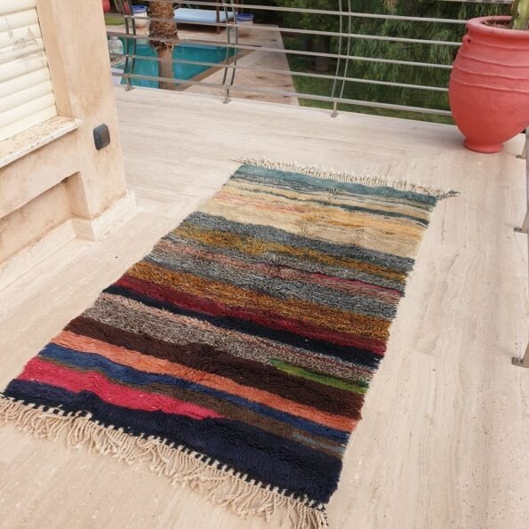 OUNS | 7x3'8 Ft | 2,1x1,2 m | Moroccan Beni Mrirt Rug | 100% wool handmade