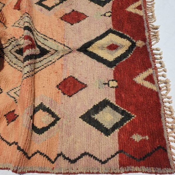 OURIOUI | 6'2x4'6 Ft | 190x140 cm | Moroccan Colorful Rug | 100% wool handmade - Image 2