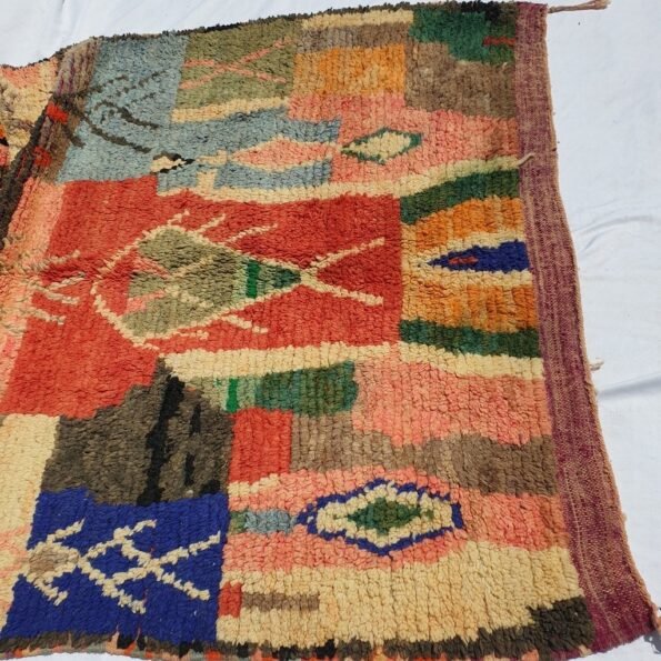 OUSSIN | 7'5x5 Ft | 2,30x1,50 m | Moroccan Colorful Rug | 100% wool handmade - Image 2