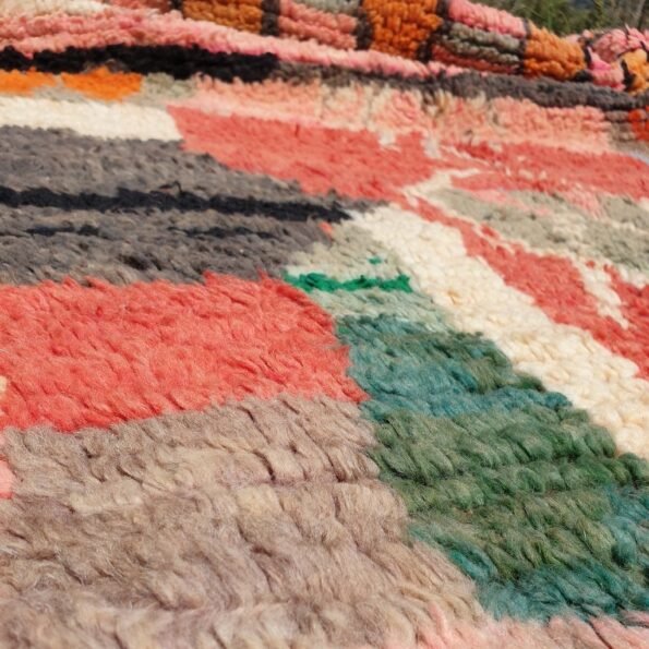 OUSSIN | 7'5x5 Ft | 2,30x1,50 m | Moroccan Colorful Rug | 100% wool handmade - Image 3