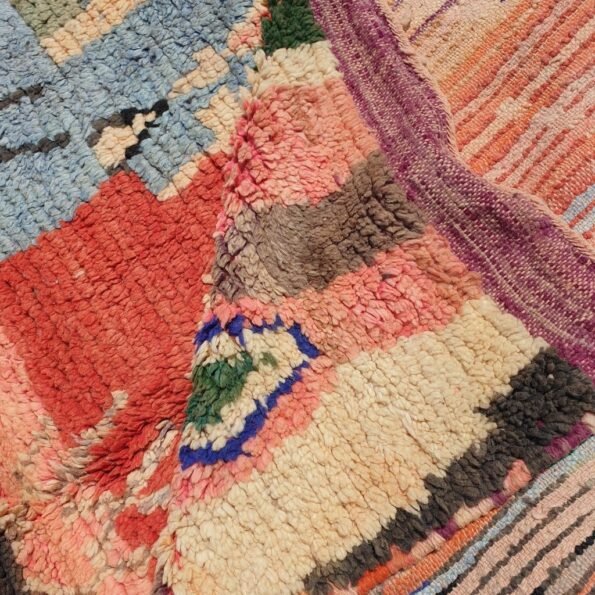 OUSSIN | 7'5x5 Ft | 2,30x1,50 m | Moroccan Colorful Rug | 100% wool handmade - Image 5