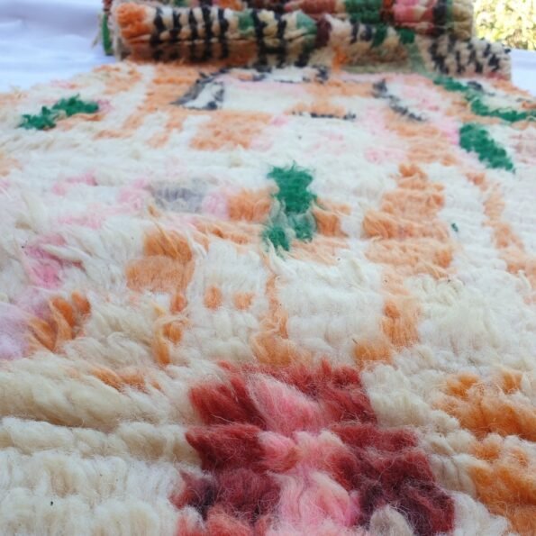 RAEDA Runner | 10x2'2 Ft | 3,05x0,67 m | Moroccan Colorful Rug | 100% wool handmade - Image 6