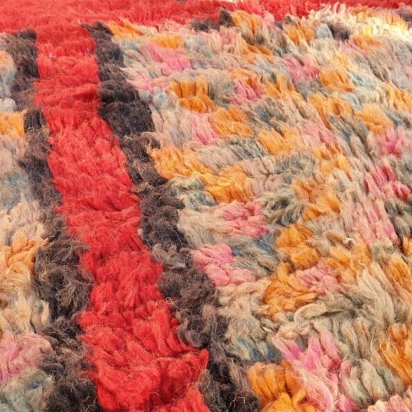 REMNA | 8x5'5 Ft | 2,5x1,7 m | Moroccan Colorful Rug | 100% wool handmade - Image 3