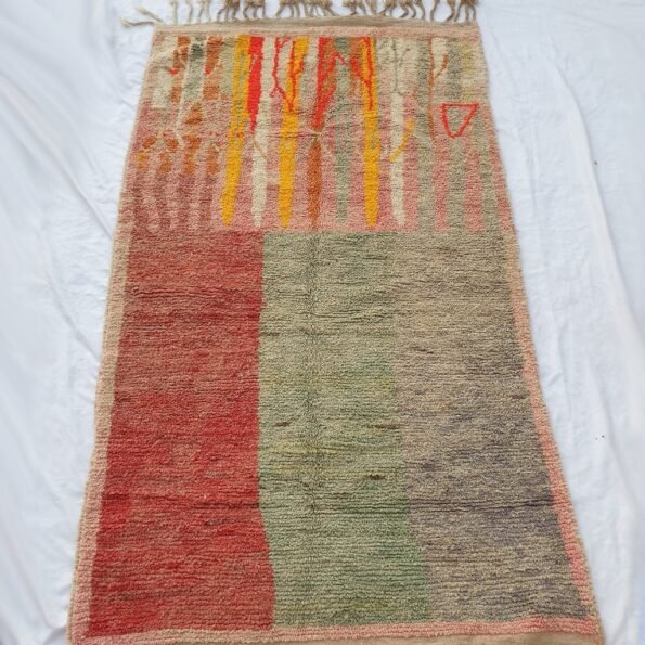 RKIK | 9x5 Ft | 2,8x1,6 m | Moroccan Colorful Rug | 100% wool handmade - Image 4