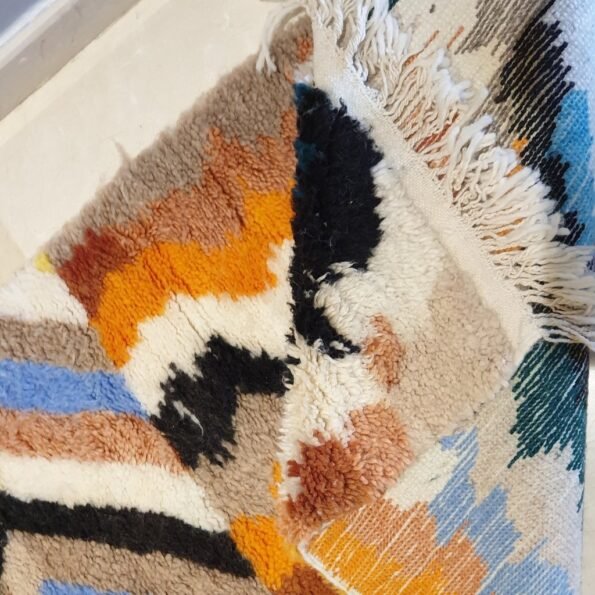 ROWE | 9'8 x 2'6 Ft | 3x0,8 m | Moroccan Beni Ourain Runner | 100% wool handmade - Image 3