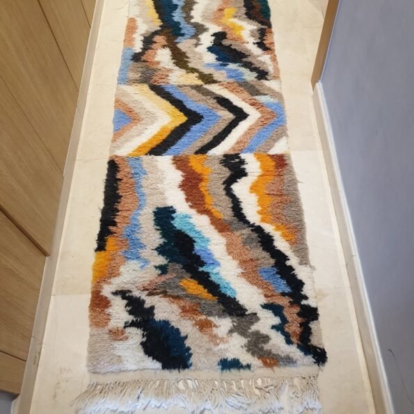 ROWE | 9'8 x 2'6 Ft | 3x0,8 m | Moroccan Beni Ourain Runner | 100% wool handmade - Image 6