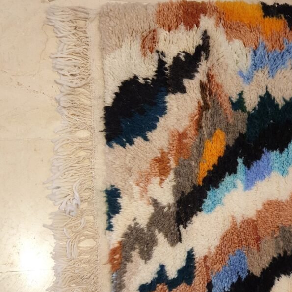ROWE | 9'8 x 2'6 Ft | 3x0,8 m | Moroccan Beni Ourain Runner | 100% wool handmade - Image 5