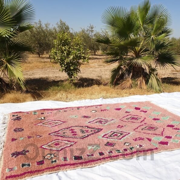 SABAH | 10'3x6'6 Ft | 315x201 cm | Moroccan Vintage style Rug | 100% wool handmade - Image 8